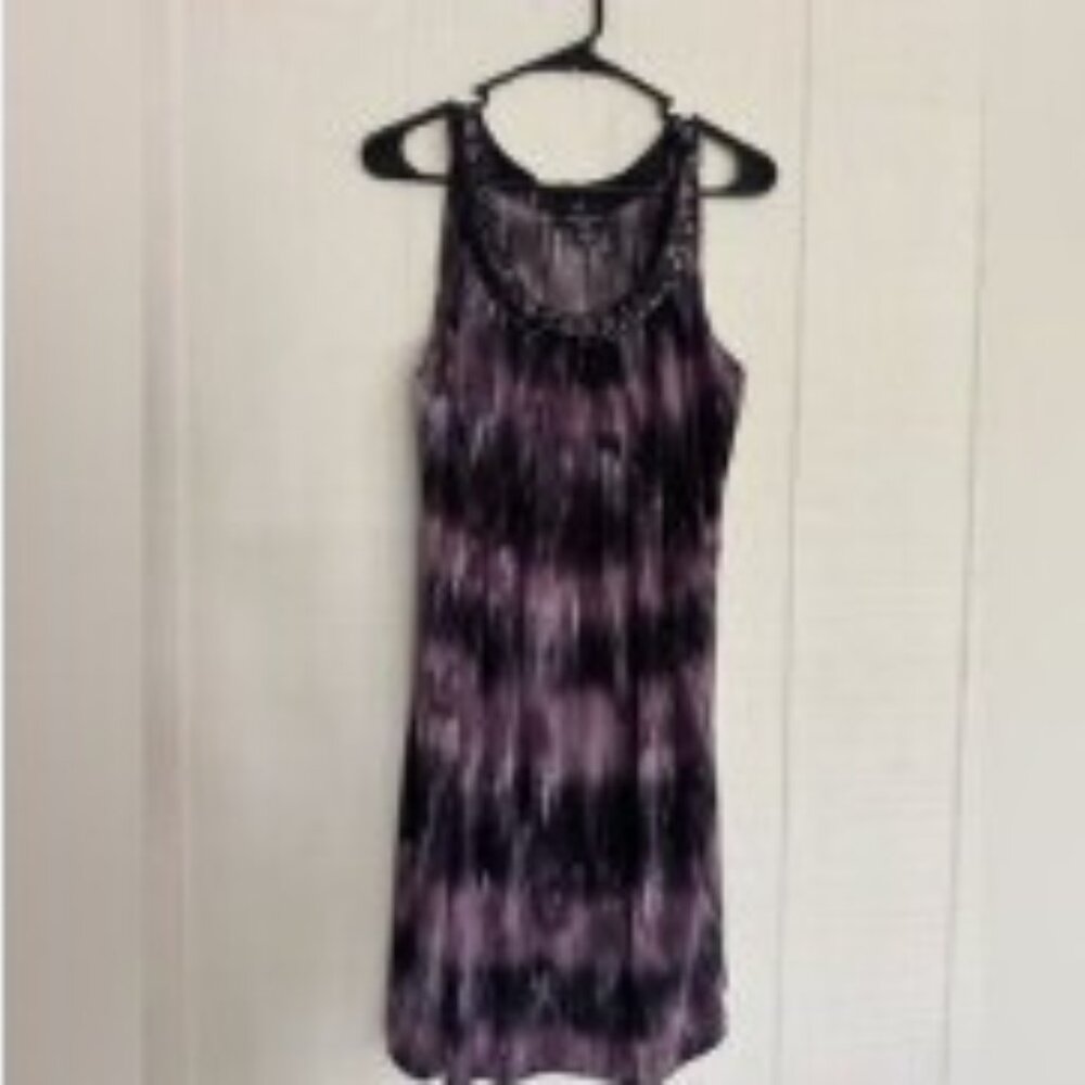 NWT R&M Richards midi dress, purple, 12P
